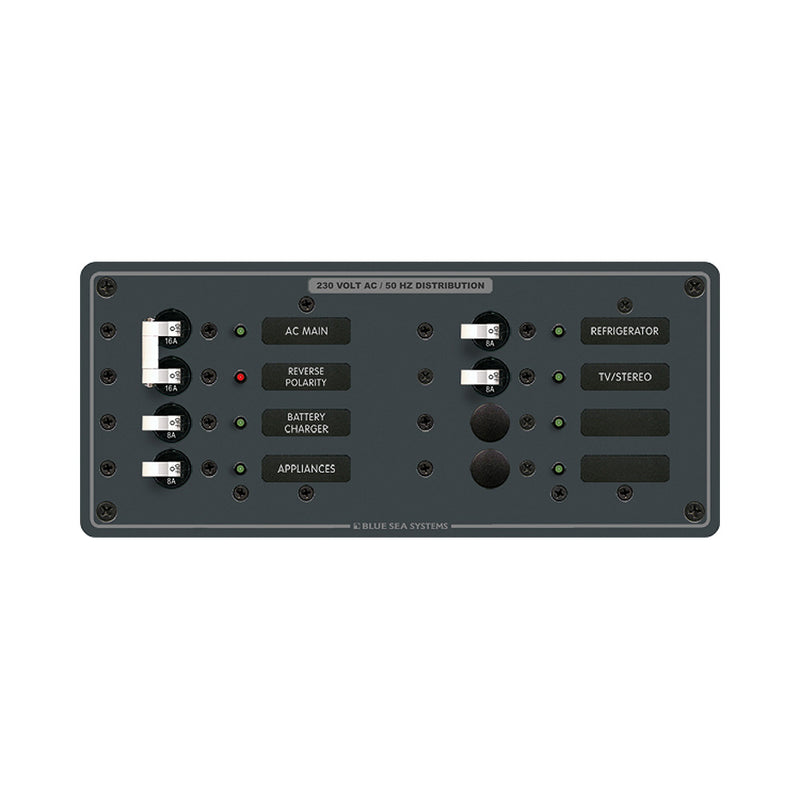 8512 Breaker Panel - AC Main + 6 Position - White