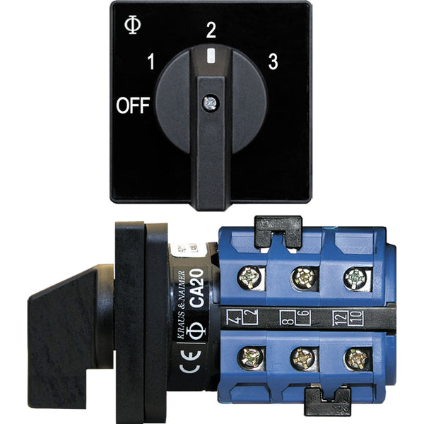 9010 Switch, AV 120VAC 32A OFF +3 Positions