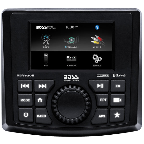 MGV520B Marine Stereo w/AM/FM/BT/USB/Rear Camera