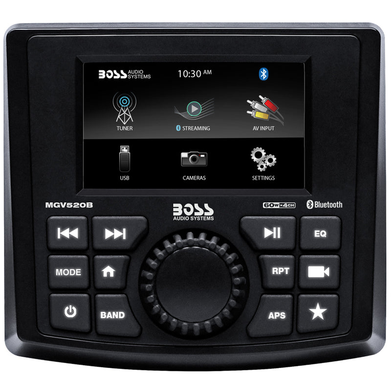MGV520B Marine Stereo w/AM/FM/BT/USB/Rear Camera