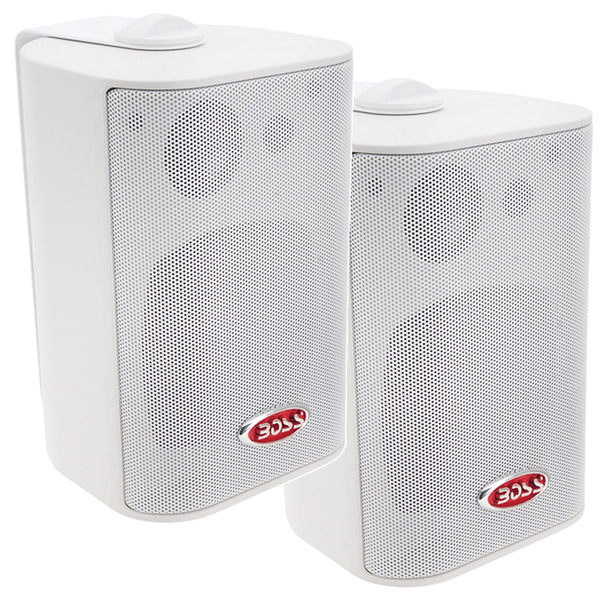 MR4.3W Box Speakers - White - 200W