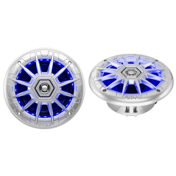 MRGB65S Speakers w/RGB Lighting - Silver - 200W