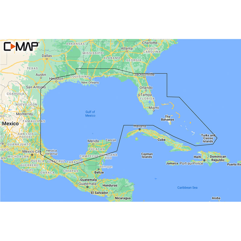 M-NA-Y204-MS Gulf of Mexico to Bahamas REVEAL™ Coastal Chart