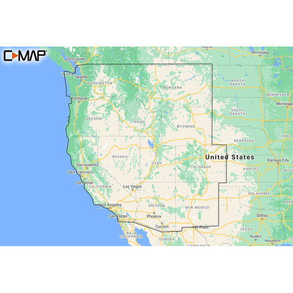 M-NA-Y211-MS US Lakes West REVEAL™ Inland Chart