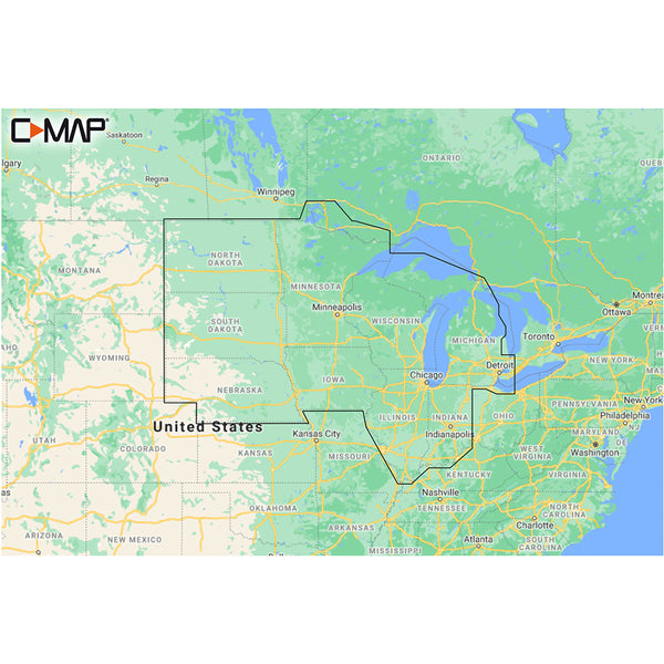 M-NA-Y212-MS US Lakes North Central REVEAL™ Inland Chart