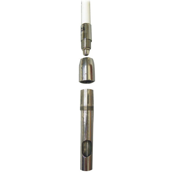1129-VW-S 8' VHF Antenna - 6dB Gain - White