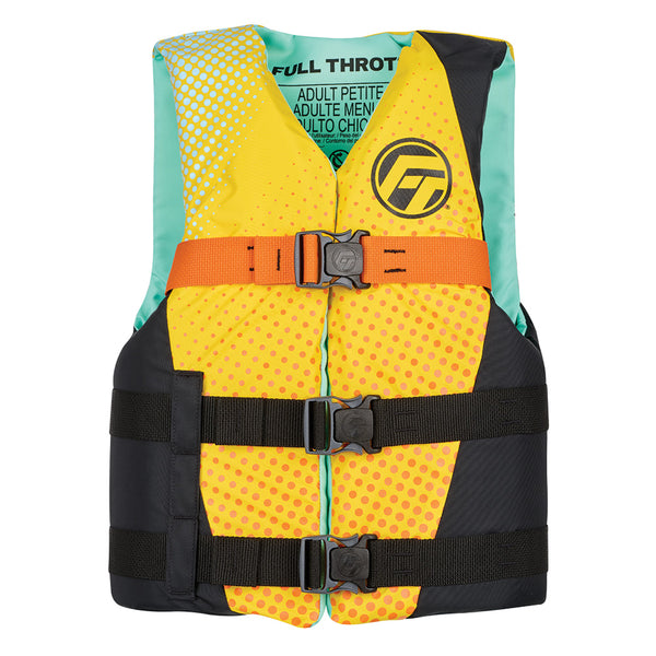 Full Throttle Teen Nylon Life Jacket - Yellow/Black
