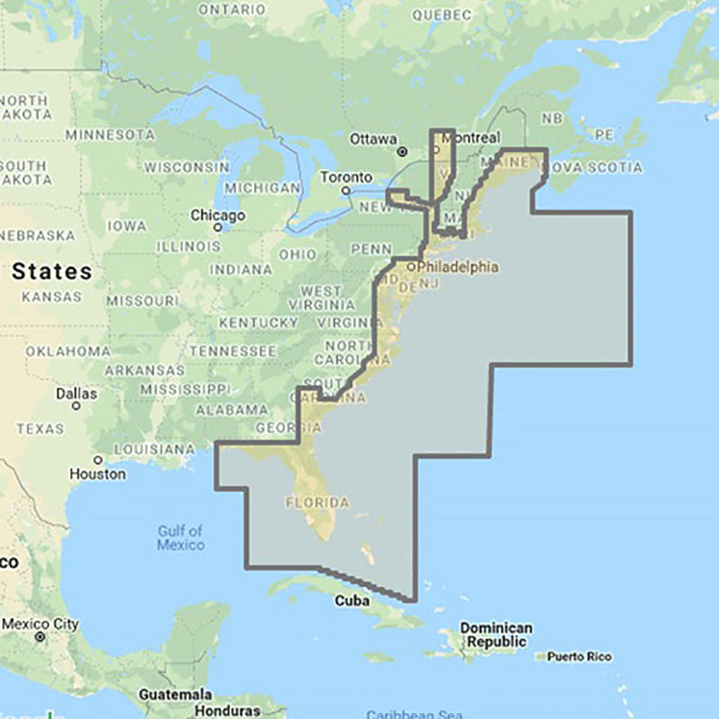 MM3-FNA-022 C-MAP Fishing Chart US East Coast & Bahamas Unlock Code