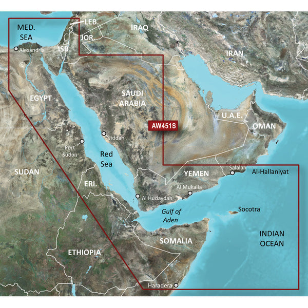 Garmin BlueChart® g3 Vision® HD - VAW451S - Red Sea - microSD™/SD™