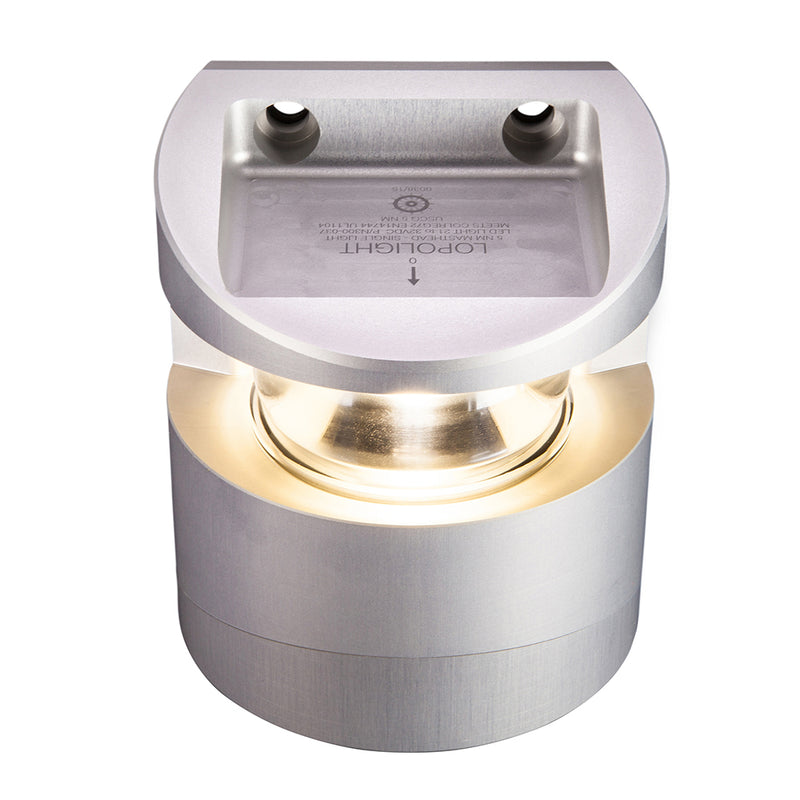 300-037 - Masthead Light - 5NM - Vertical Mount - White - Silver Housing