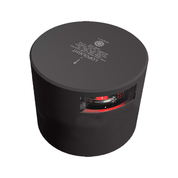 Lopolight Series 301-109 - Navigation Light - 3NM - Horizontal Mount - Red - Black Housing