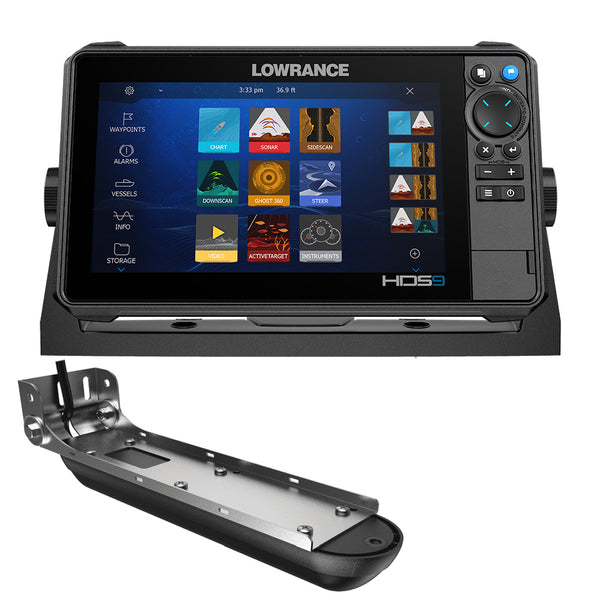 Lowrance HDS PRO 9 - w/ Preloaded C-MAP DISCOVER OnBoard & Active Imaging HD Transducer