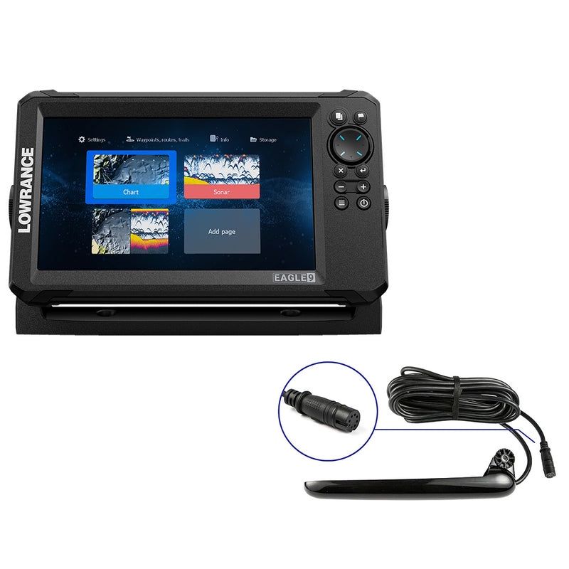 Lowrance Eagle 9 w/TripleShot Transducer & Inland Charts
