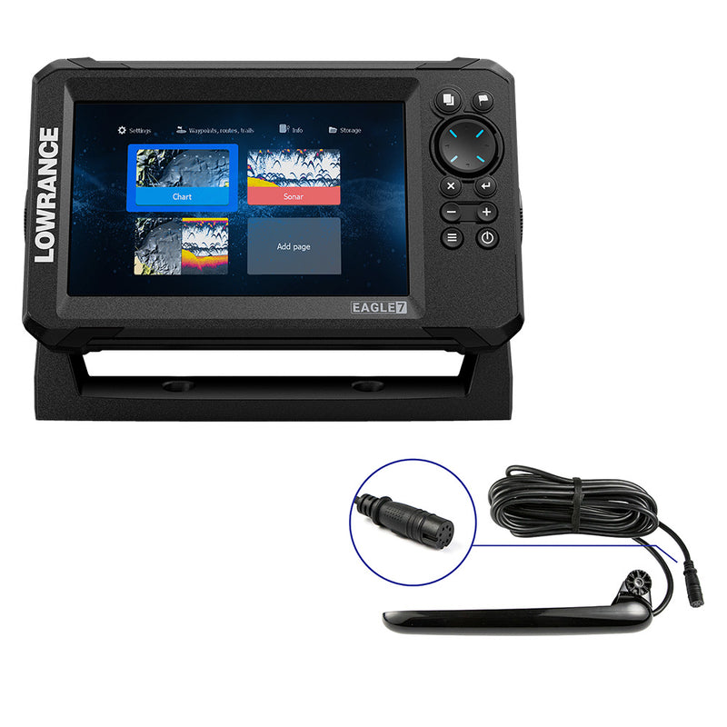 Lowrance Eagle 7 w/TripleShot Transducer & Discover OnBoard Chart