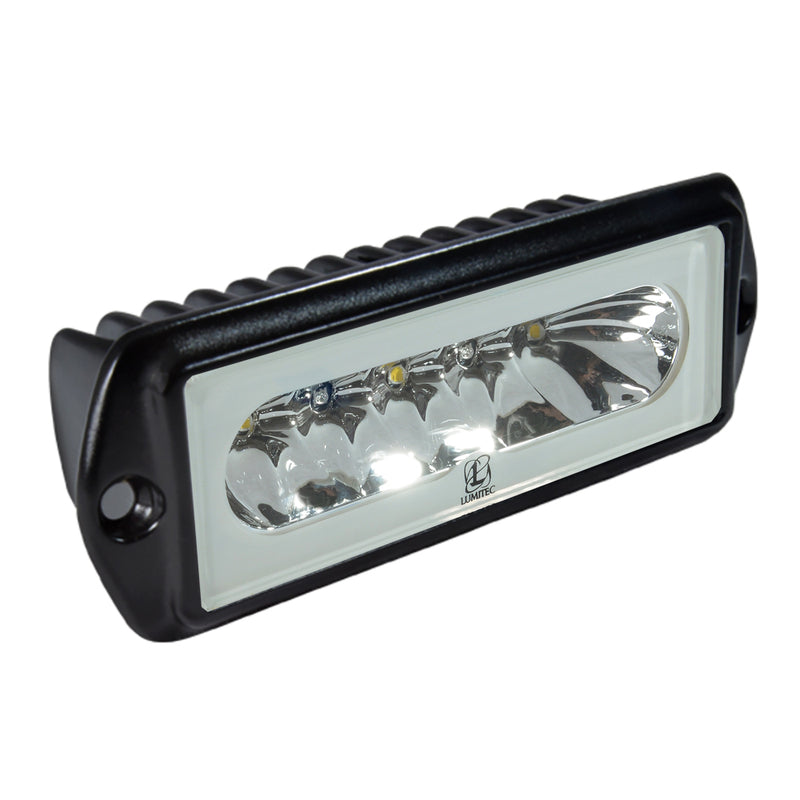 Lumitec Capri2 - Flush Mount LED Flood Light - Black Housing - 2-Color White/Blue Dimming