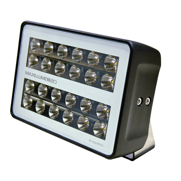 Lumitec Maxillume h120 - Trunnion Mount Flood Light - Black Housing - White Dimming