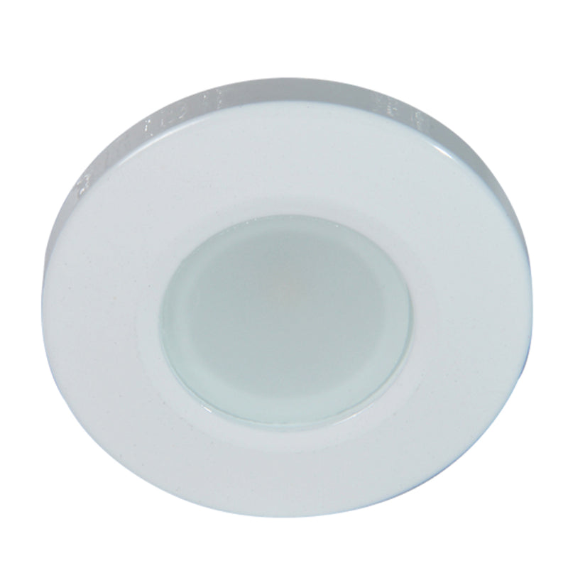 Lumitec Orbit Flush Mount Down Light - Blue Non-Dimming, Red Non-Dimming & White Dimming w/White Housing