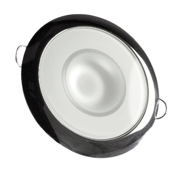 Lumitec Mirage - Flush Mount Down Light - Glass Finish/Polished SS Bezel 2-Color White/Red Dimming