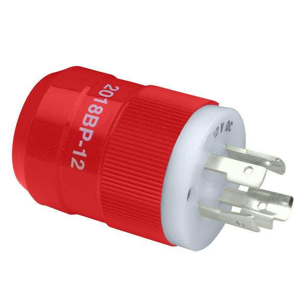 2018BP-12 Locking Charger Plug (Male) - Red