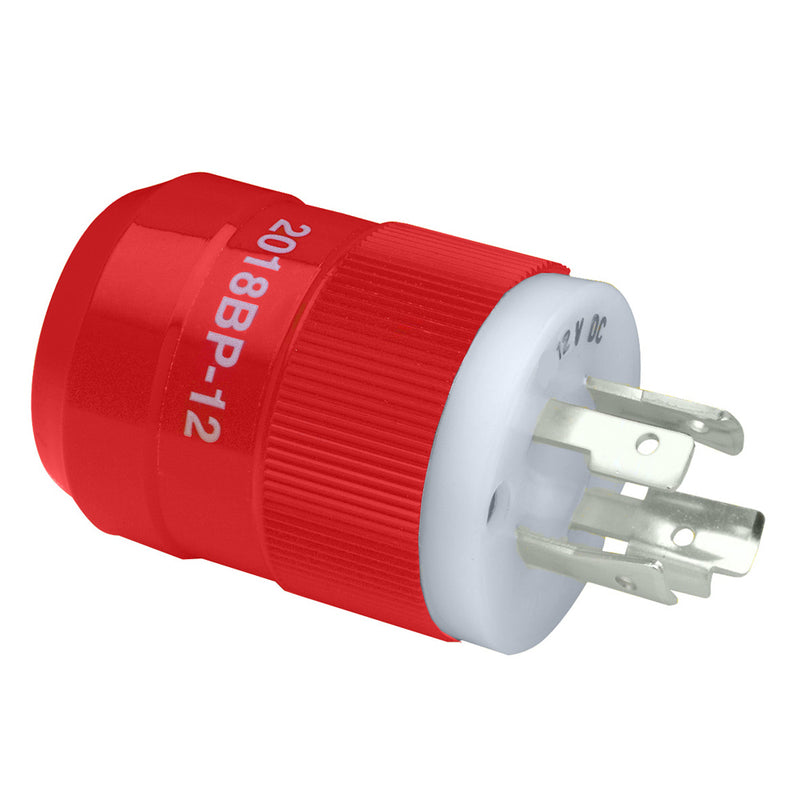 2018BP-12 Locking Charger Plug (Male) - Red