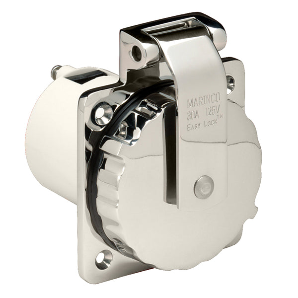 303SSEL-B 30A Power Inlet - Stainless Steel - 125V