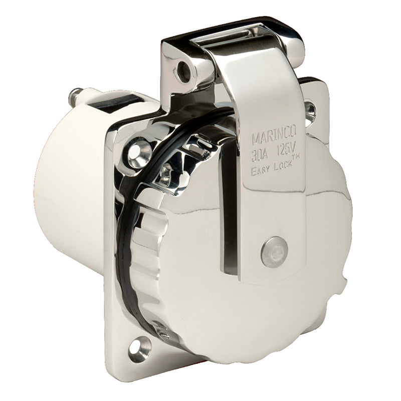 303SSEL-B 30A Power Inlet - Stainless Steel - 125V