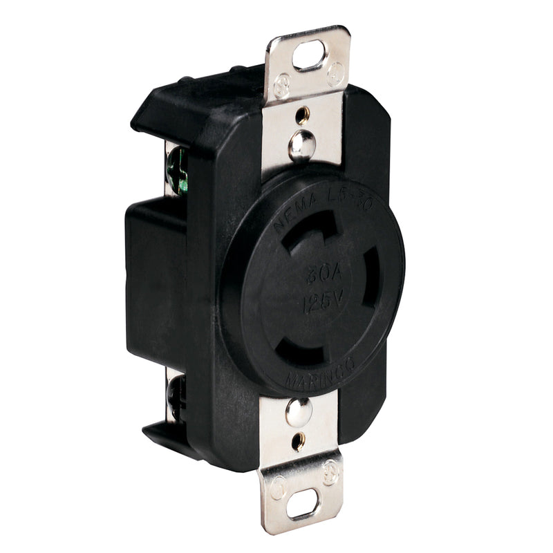 305CRRB 125V 30Amp Locking Receptacle - Black