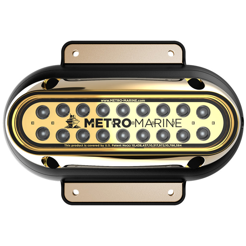 Metro Marine High-Output Elongated Surface Mount Light w/Intelligent Monochromatic LED's - White, 90° Beam