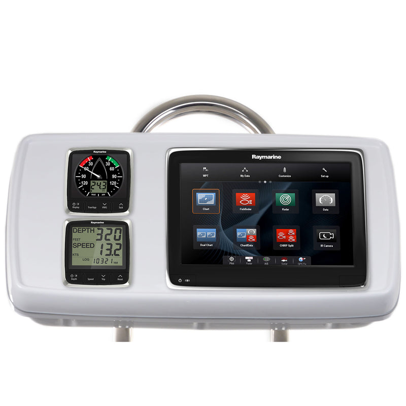 GP1170-04 SystemPod Pre-Cut f/Raymarine a125/a127/a128 & 2 Instruments f/9.5" Wide Guard