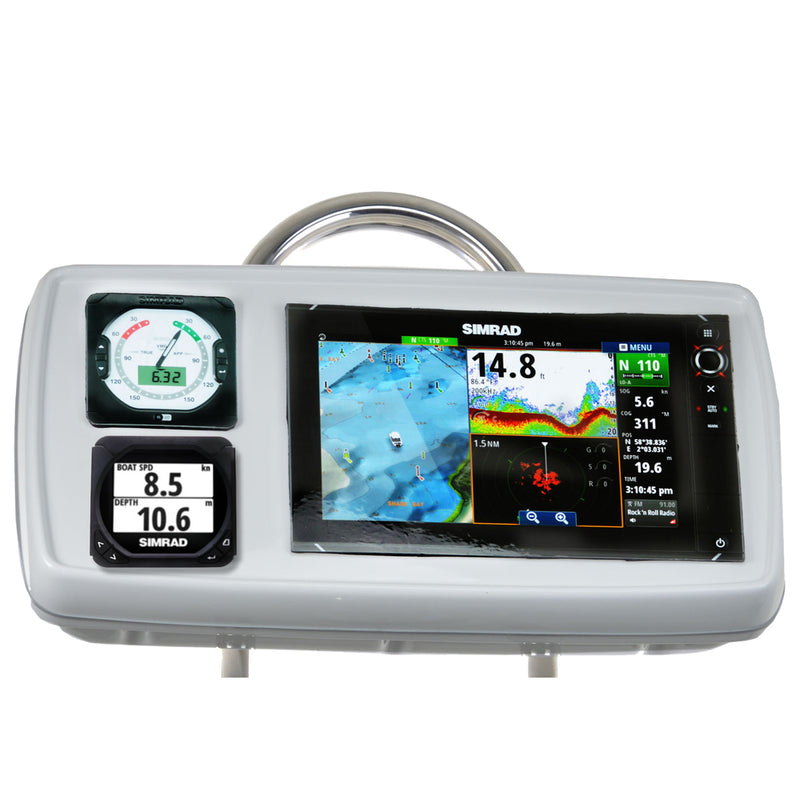GP1176 SystemPod Pre-Cut f/Simrad NSS12 evo2 or B&G Zeus² 12 & 2 Instruments f/9.5" Wide Guard