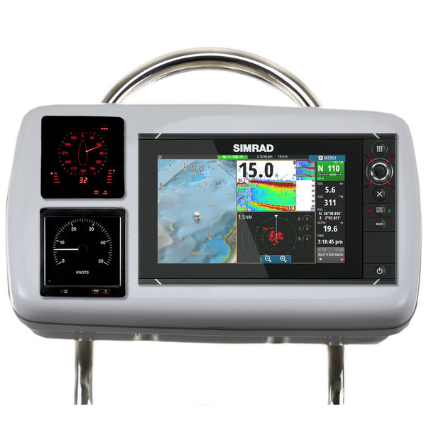 GP2080-13 SystemPod Pre-Cut f/Simrad NSS9 evo2 or B&G Zeus² 9 & 2 Instruments f/12" Wide Guard