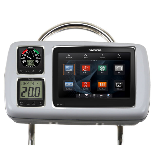 GP2080-14 SystemPod Pre-Cut f/Raymarine a95/a97/a98 & 2 Instruments f/12" Wide Guard