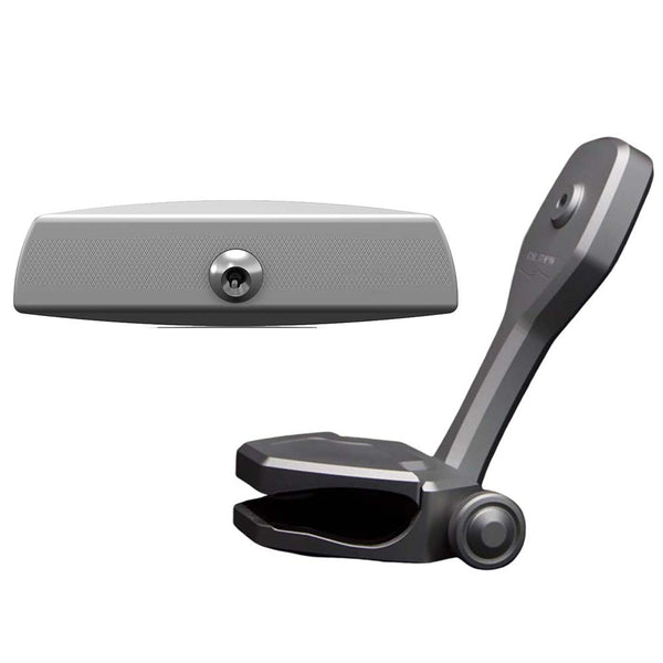 PTM Watersports Mirror/Bracket Kit w/VR-140 Elite Mirror & ZXR-320 (Titanium Grey)