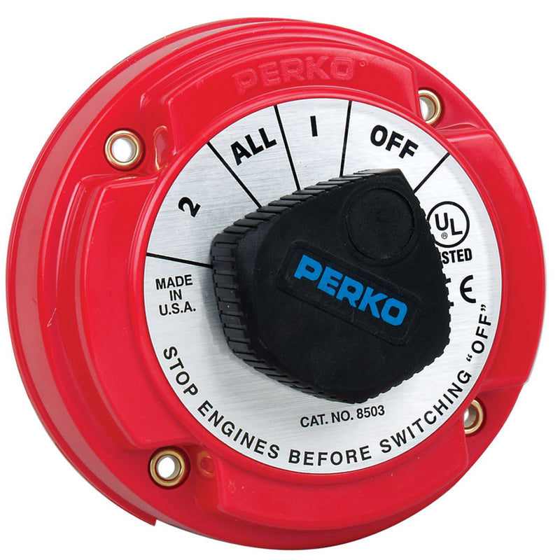 8503DP Medium Duty Battery Selector Switch w/Alternator Field Disconnect w/o Key Lock