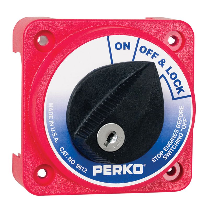 9612DP Compact Medium Duty Main Battery Disconnect Switch w/Key Lock