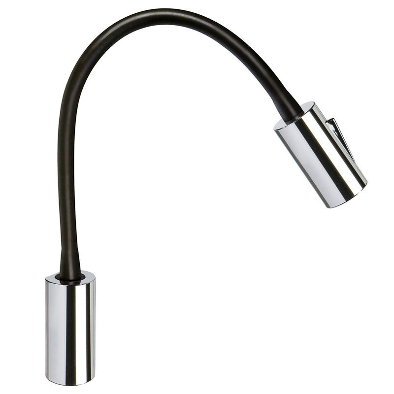 Quick Audrey WL Wall Light w/USB & Switch Daylight Black Neopreme Chrome