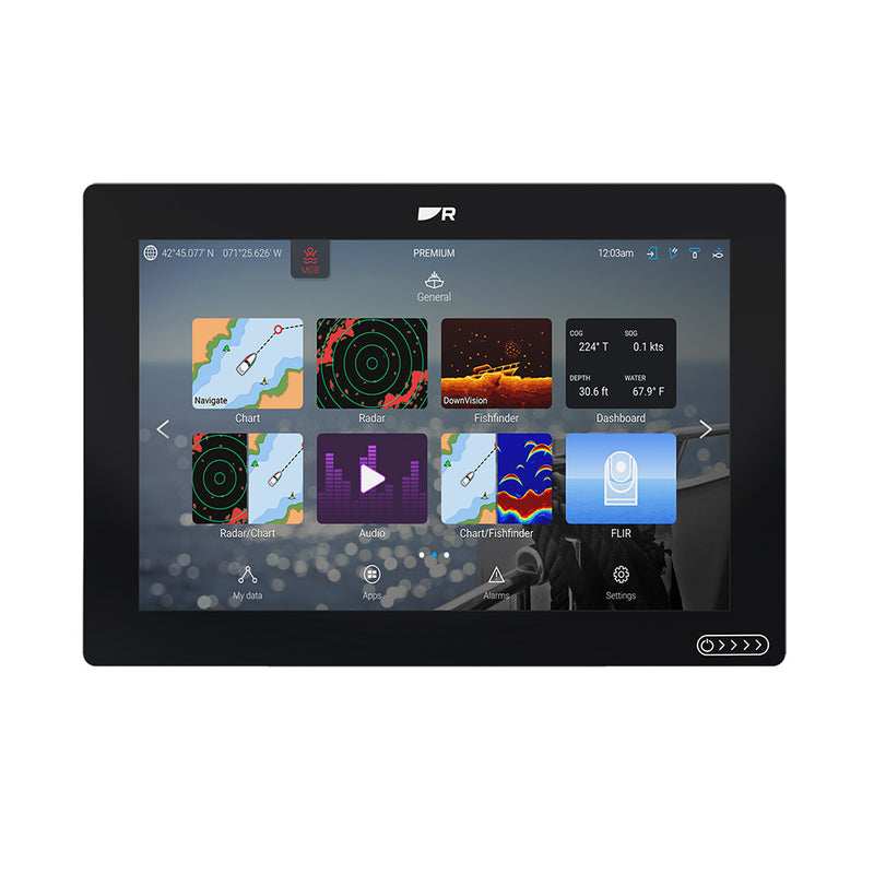 Raymarine Axiom 2 RV 12" Chartplotter/Fishfinder w/RealVision 3D Sonar, Lighthouse North America Chart & RV-100 Transducer