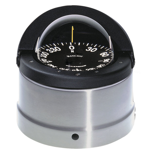DNP-200 Navigator Compass - Binnacle Mount - Polished Stainless Steel/Black