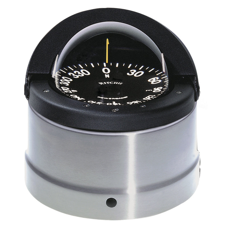 DNP-200 Navigator Compass - Binnacle Mount - Polished Stainless Steel/Black