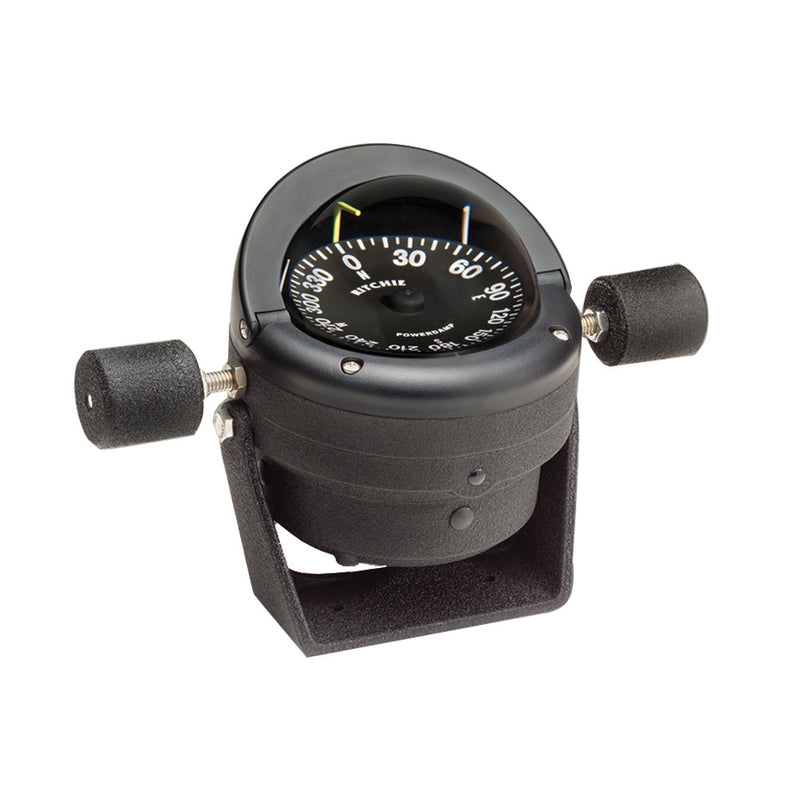 HB-845 Helmsman Steel Boat Compass - Bracket Mount - Black