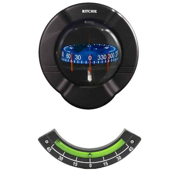 SR-2 Venture Sail Boat Compass - Bulkhead Mount - Black