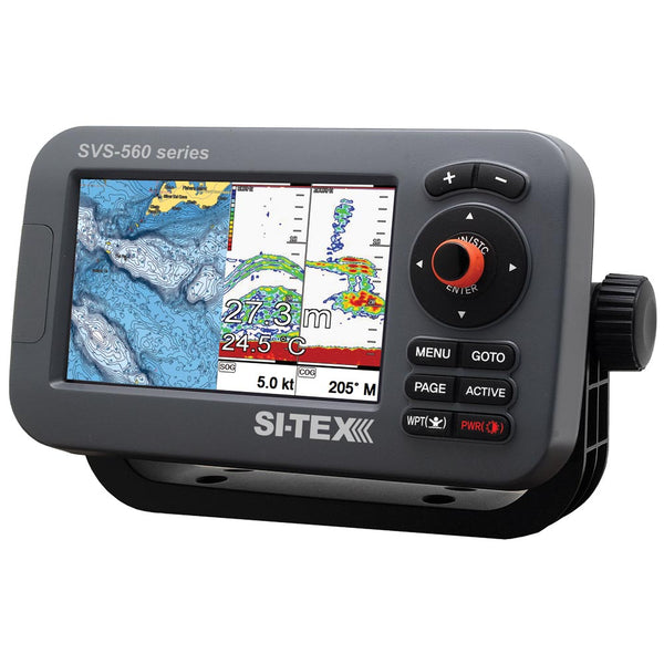 SVS-560CF-E Chartplotter - 5" Color Screen w/External GPS & Navionics+ Flexible Coverage