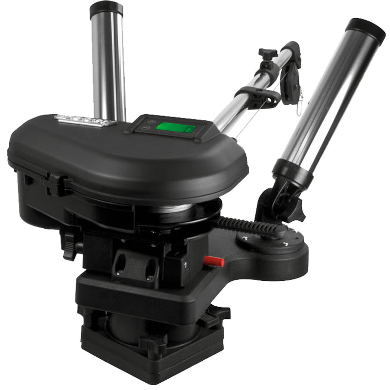2116 HP Depthpower Electric Downrigger 60" SS Telescoping Boom w/Swivel Base - Dual Rod Holder