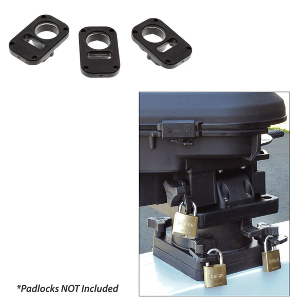 3134 Downrigger Security System 3-Piece Locking Plates w/o Padlocks