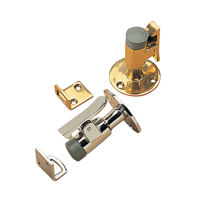 Sea-Dog Door Stop & Catch - Brass - 2"