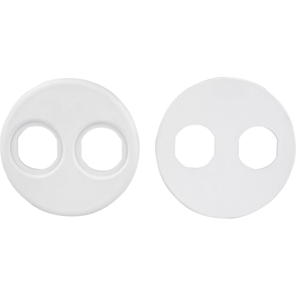 84470Sea-Dog 4" Gauge Power Socket Adapter Mounting Plate - White