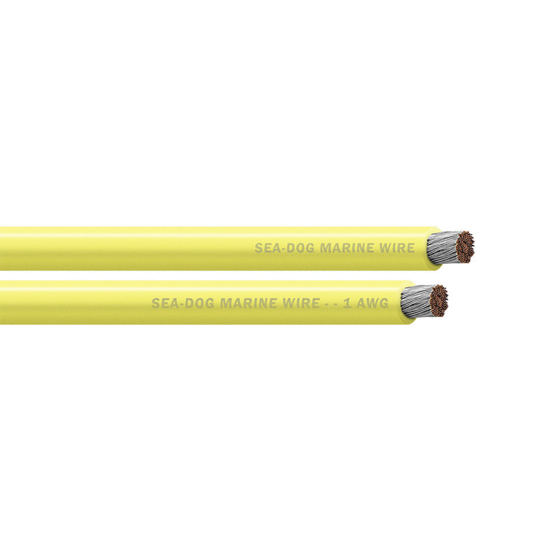 Sea-Dog 1 AWG Yellow Battery Cable - 100'