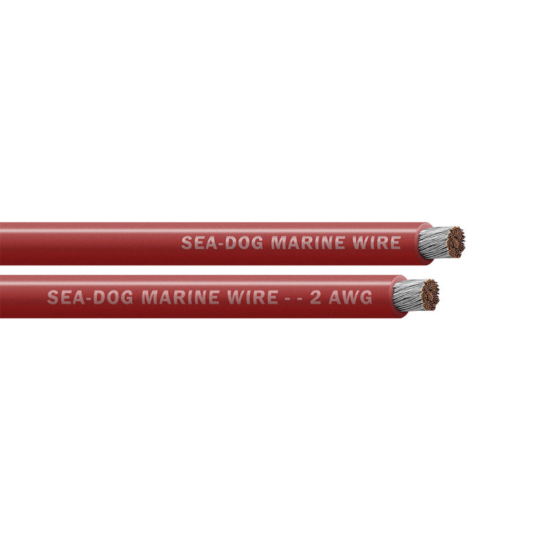 Sea-Dog 2 AWG Red Battery Cable - 100'