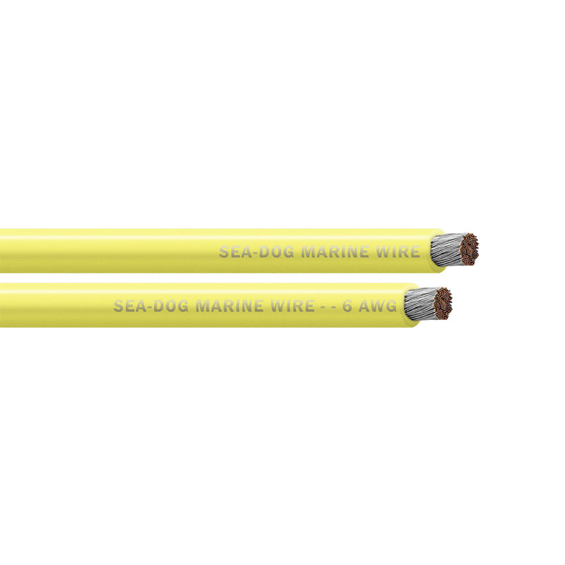 Sea-Dog 6 AWG Yellow Battery Cable - 50'