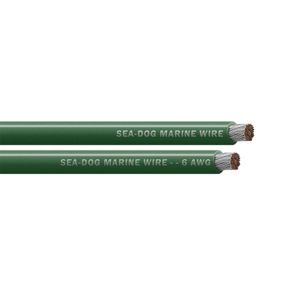 Sea-Dog 6 AWG Green Battery Cable - 100'